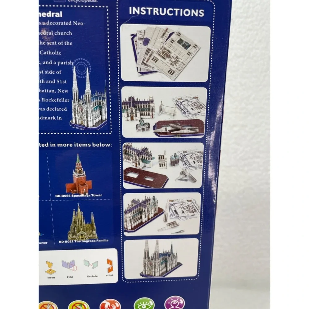 Buildream 3D Puzzle‎ BD-B049 St. Patrick's Cathedral New in Box